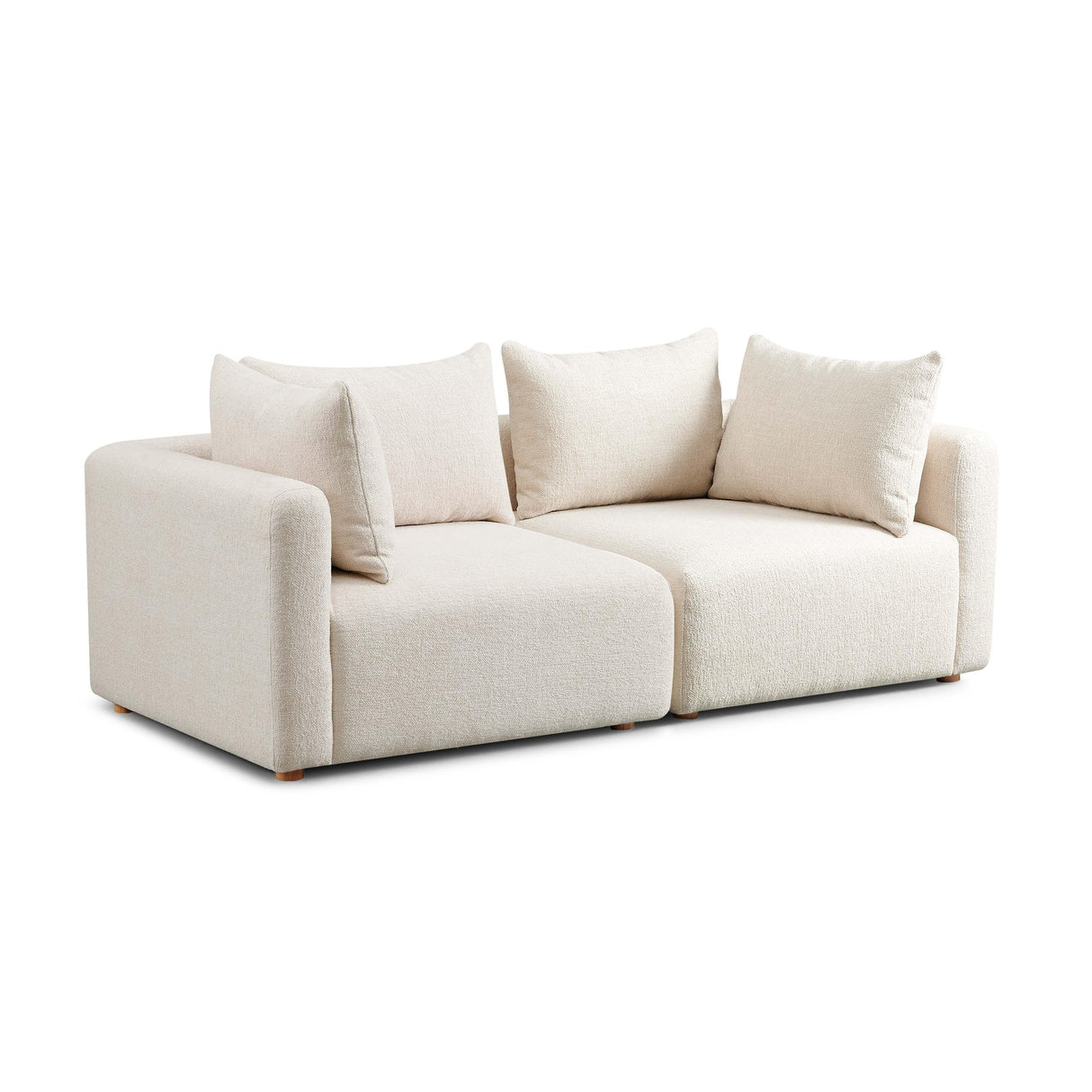 Hangover 81" Heavy Textured Fabric Loveseat