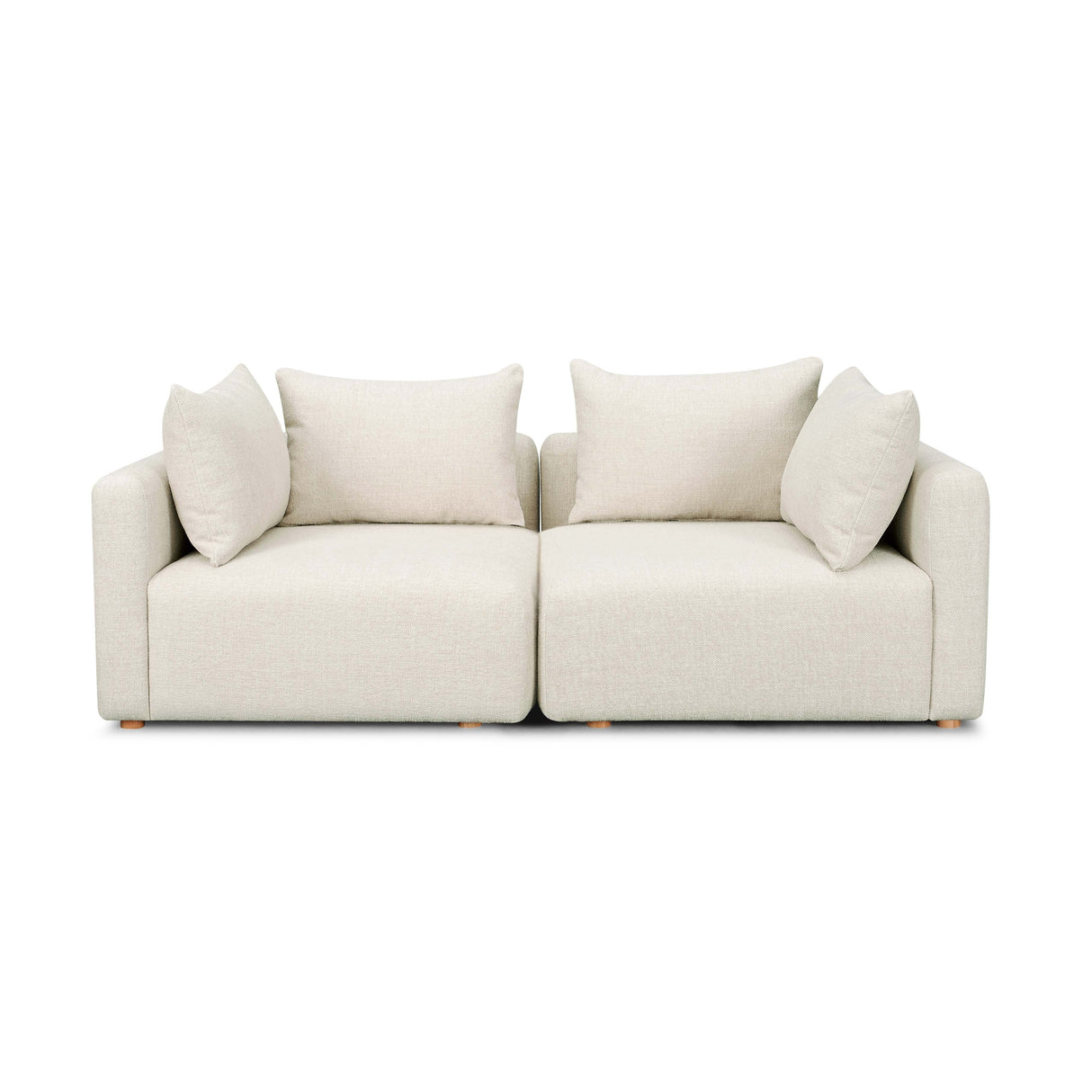 Hangover 81" Heavy Textured Fabric Loveseat