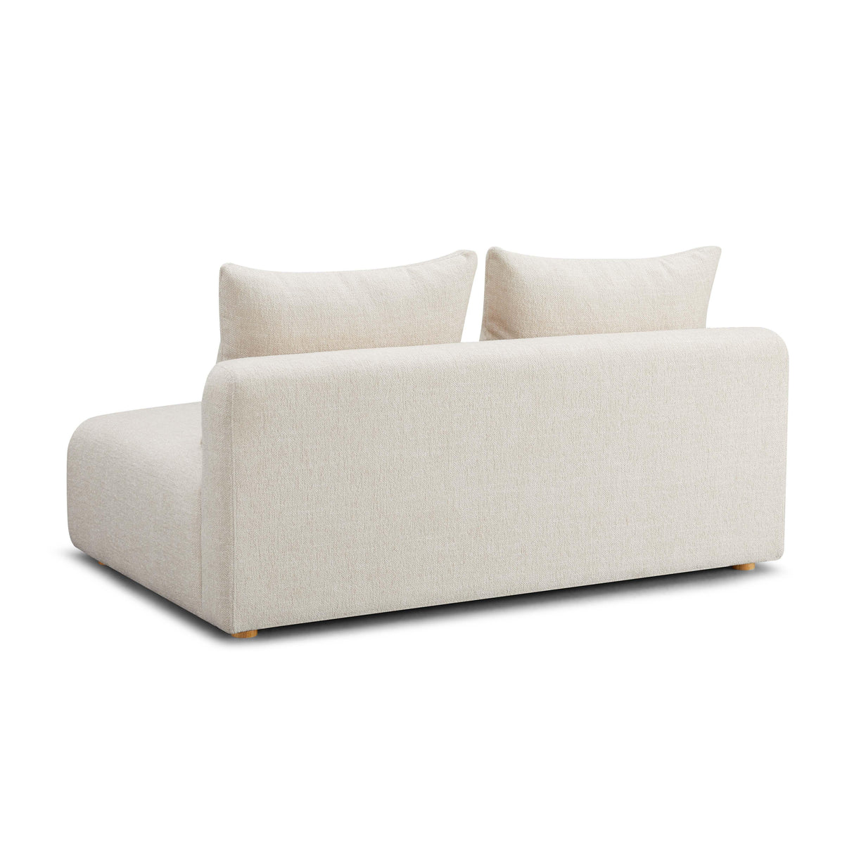 Hangover 64" Heavy Textured Fabric Modular Loveseat