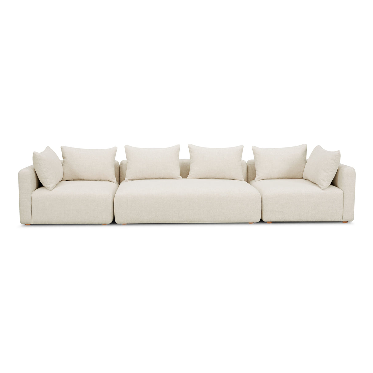 Hangover 145" Heavy Textured Fabric Long Sofa