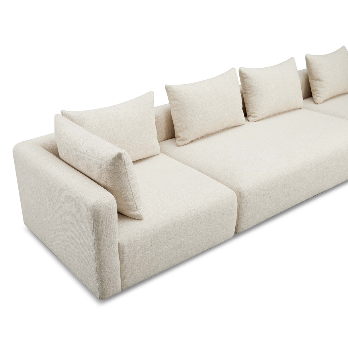 Hangover 145" Heavy Textured Fabric Long Sofa