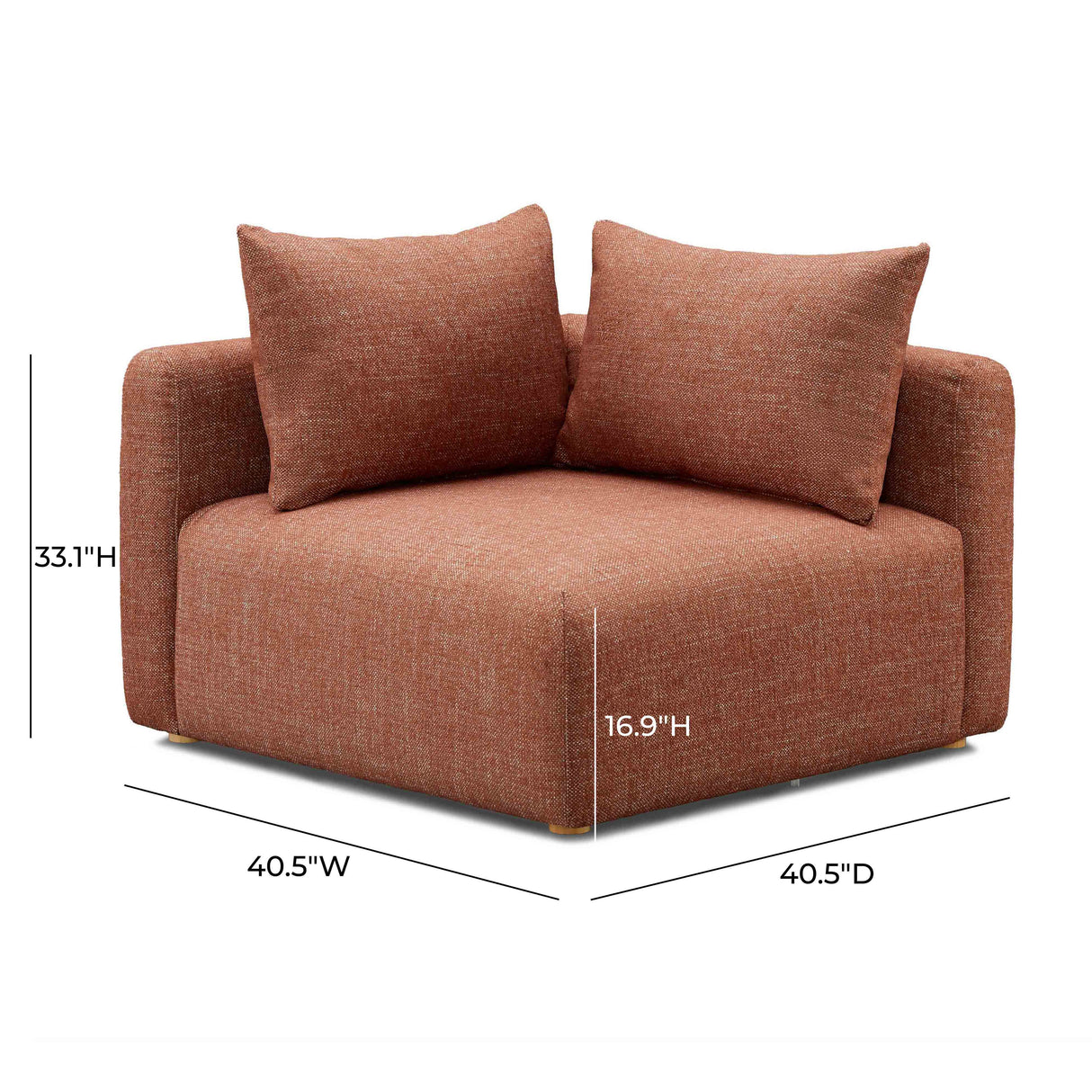 Hangover Heavy Textured Fabric Modular Corner Chair