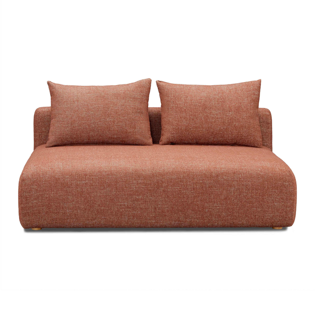 Hangover 64" Heavy Textured Fabric Modular Loveseat