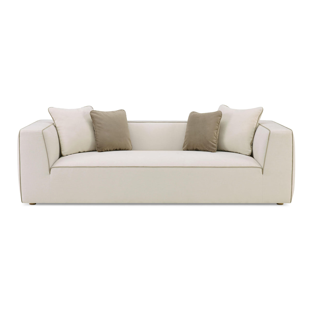 Tristine 96" Cream Linen Sofa