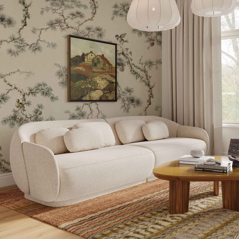 Misty 115" Cream Boucle Modular Sofa