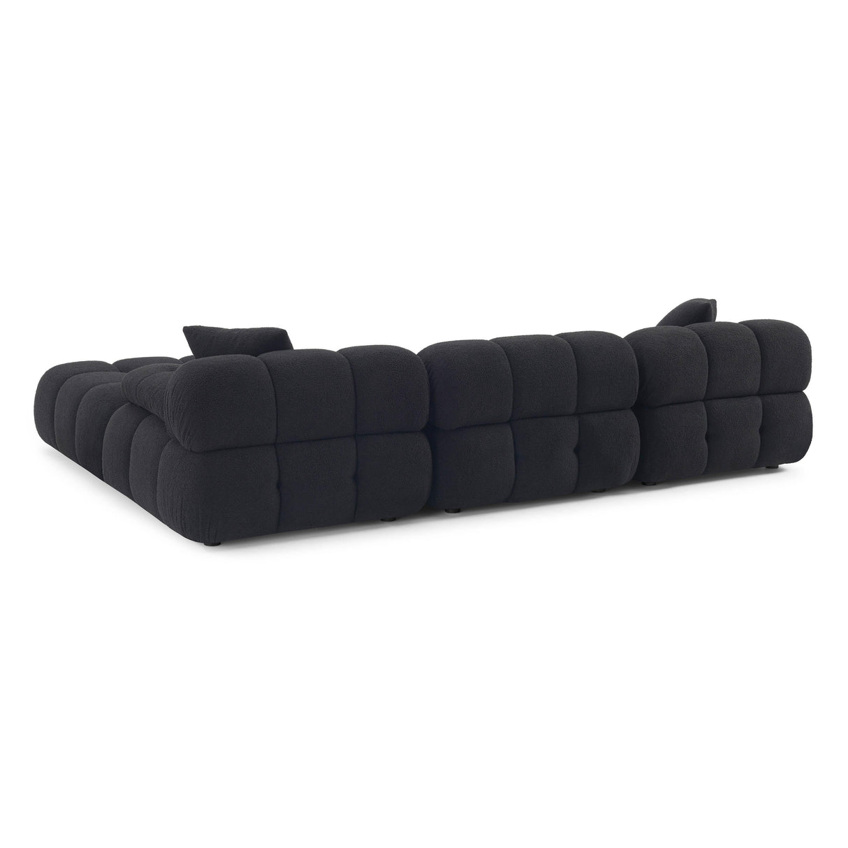 Calliope 4-Piece Vegan Shearling Modular Sectional