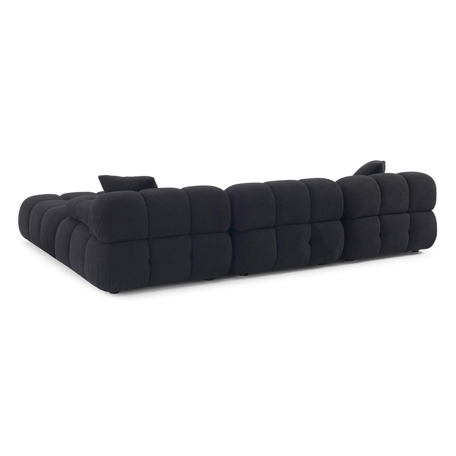 Calliope 4-Piece Vegan Shearling Modular Sectional