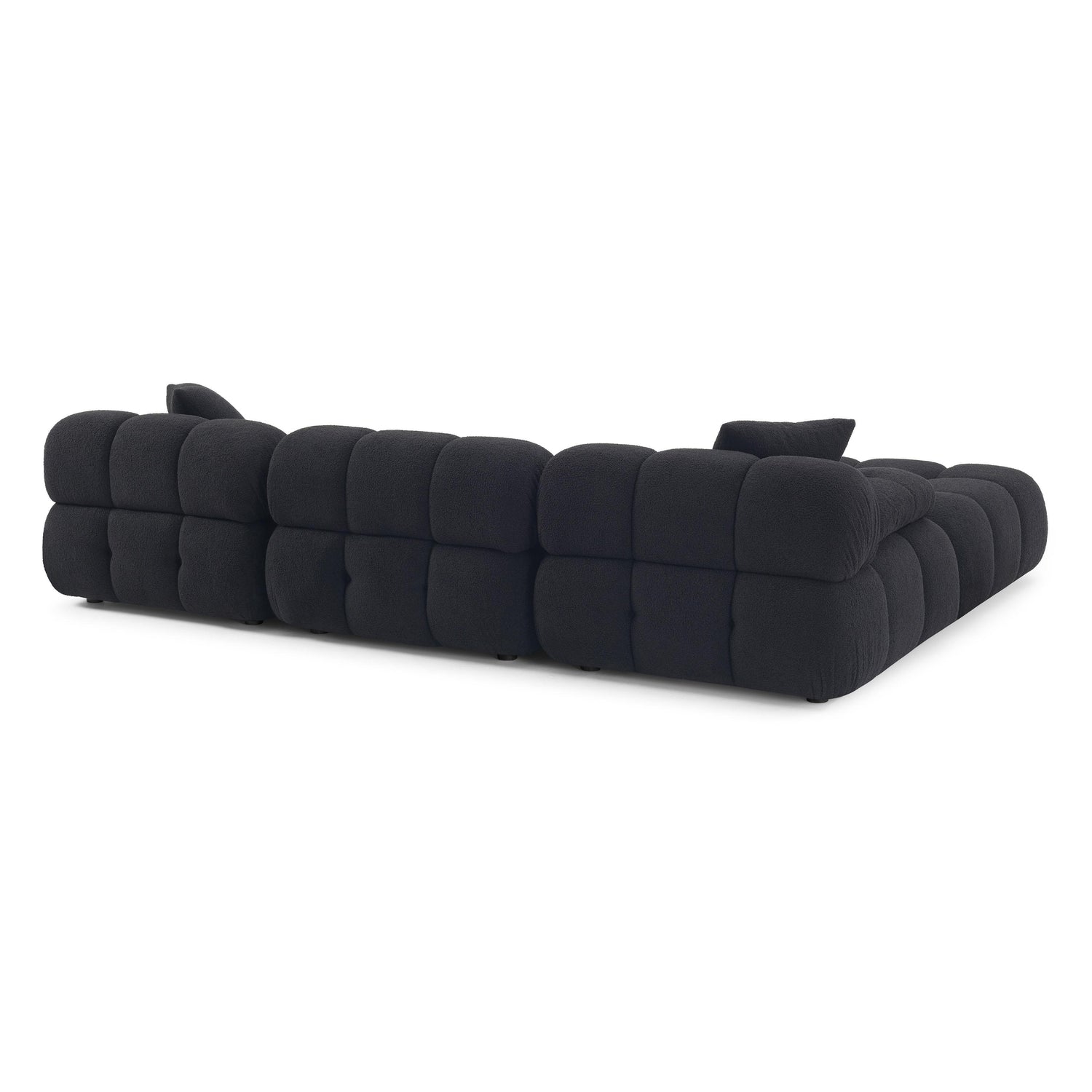 Calliope 4-Piece Vegan Shearling Modular Sectional