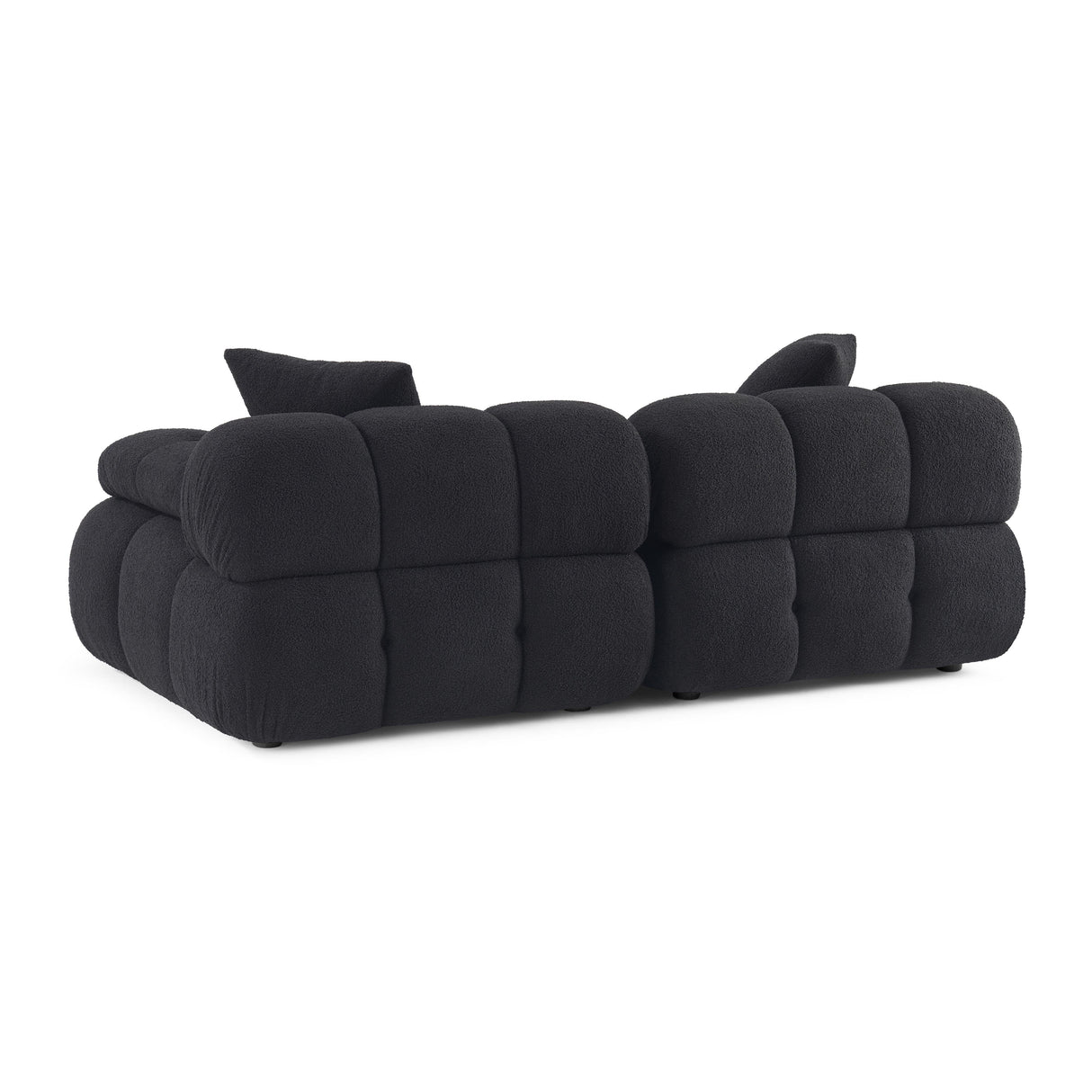 Calliope 79" Vegan Shearling Modular Loveseat