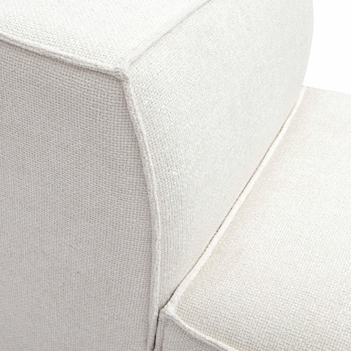 Mindy Performance Chenille Basketweave Modular Armless Chair - View 5