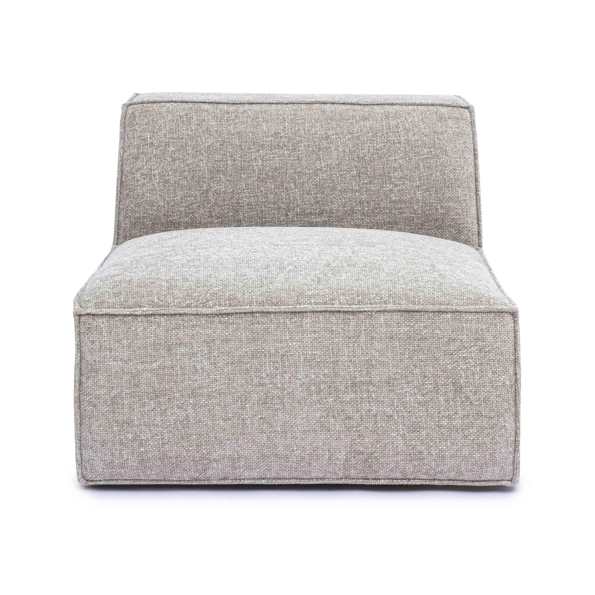 Mindy Performance Chenille Basketweave Modular Armless Chair - View 9