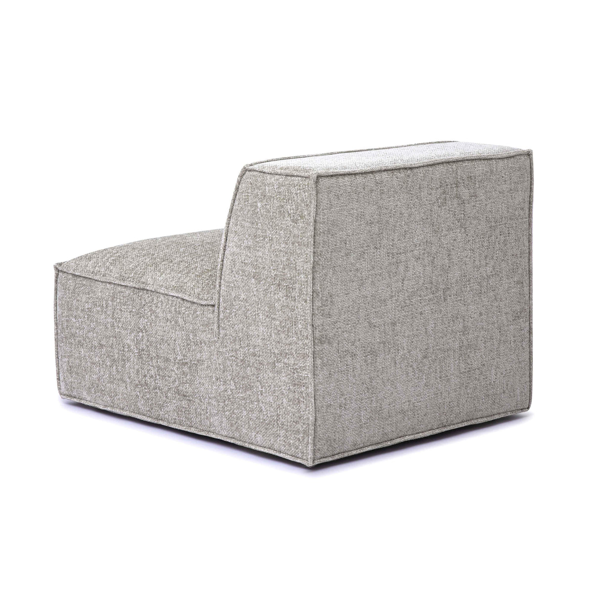 Mindy Performance Chenille Basketweave Modular Armless Chair - View 10