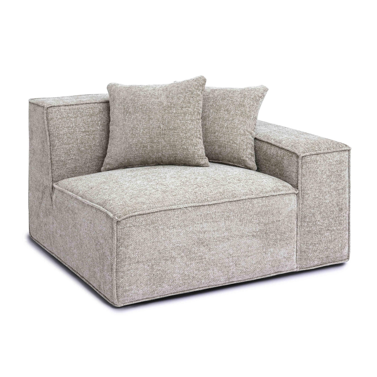 Mindy Performance Chenille Basketweave Modular Corner Chair - View 21