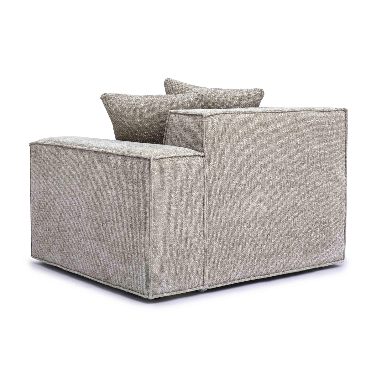 Mindy Performance Chenille Basketweave Modular Corner Chair - View 22