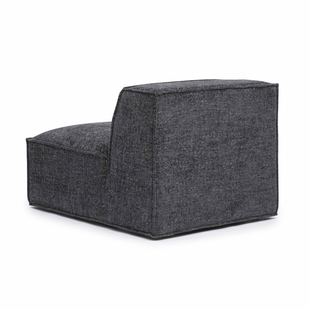 Mindy Performance Chenille Basketweave Modular Armless Chair - View 16