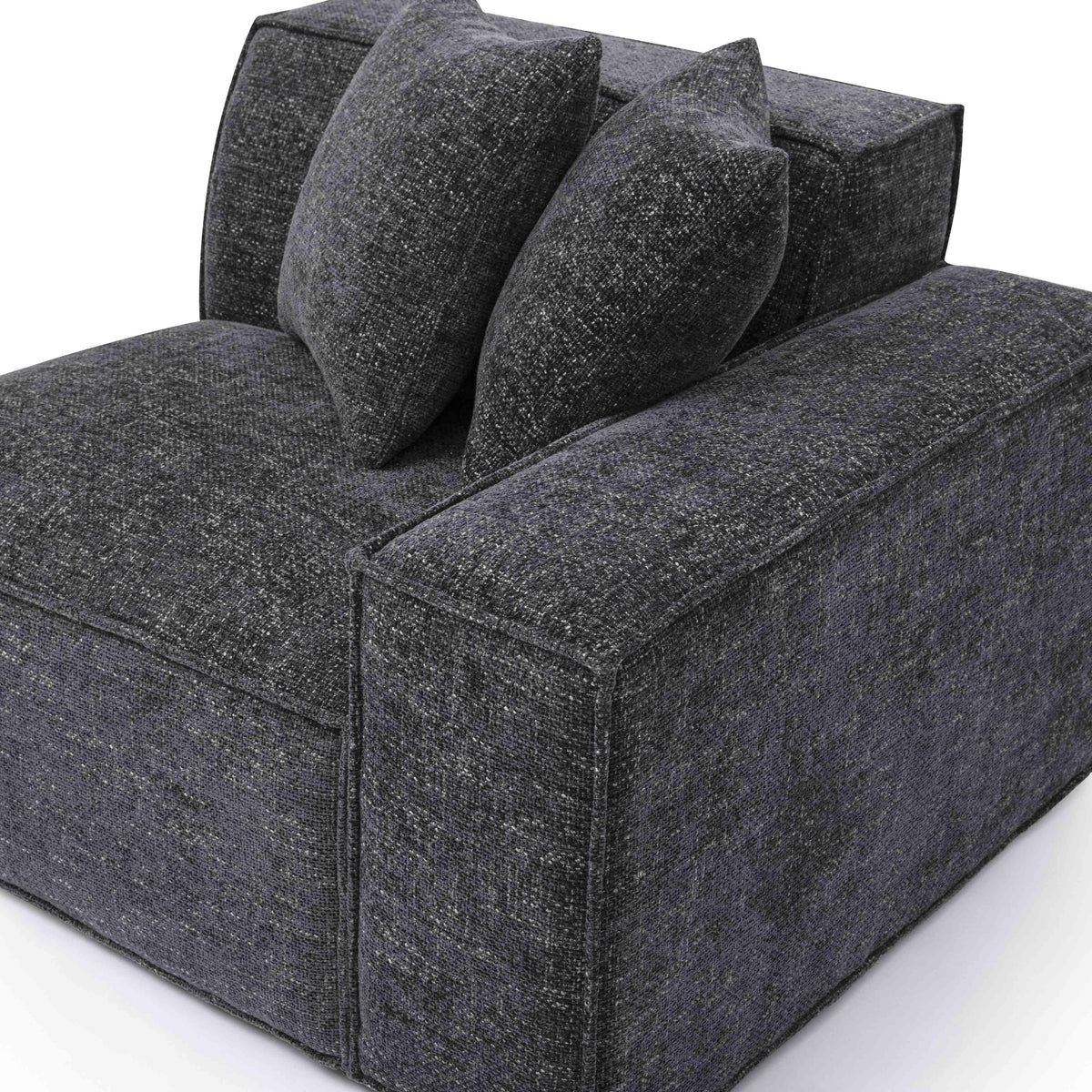 Mindy Performance Chenille Basketweave Modular Corner Chair - View 35