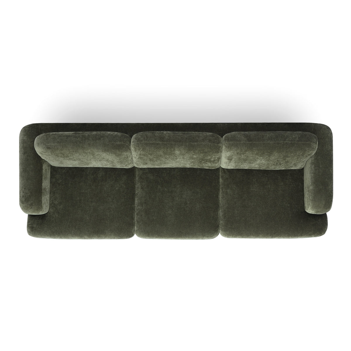 Front low-angle perspective of Halsey deep seating textured fabric couch