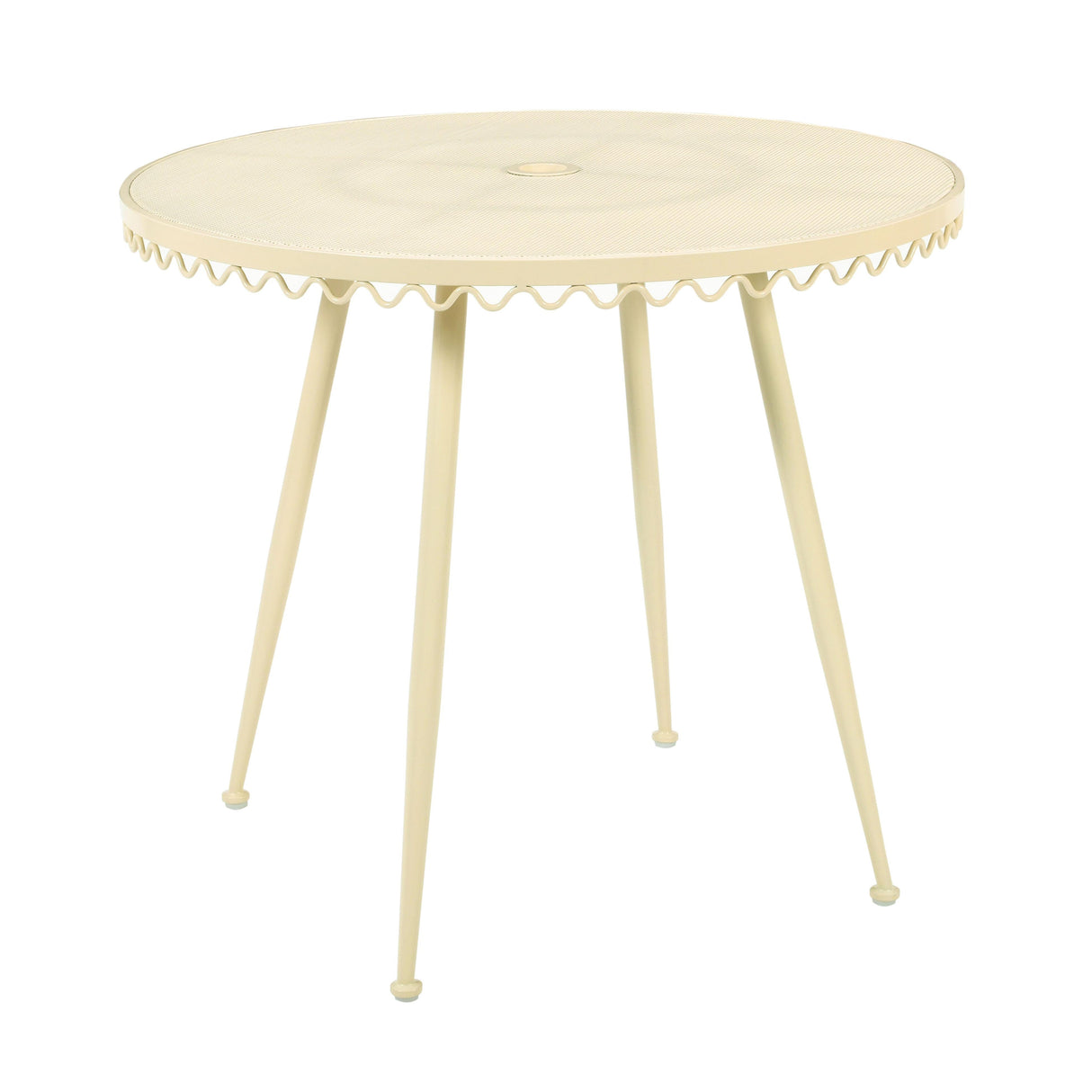 Erica 34" Wrought Iron Outdoor Round Cafe Table