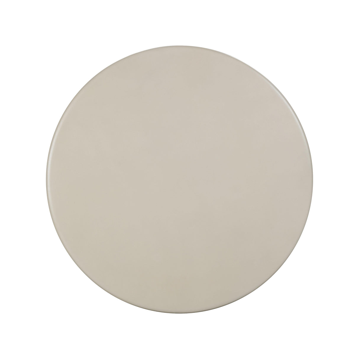 Fern 47" Beige Textured Faux Plaster Concrete Indoor / Outdoor Round Dining Table