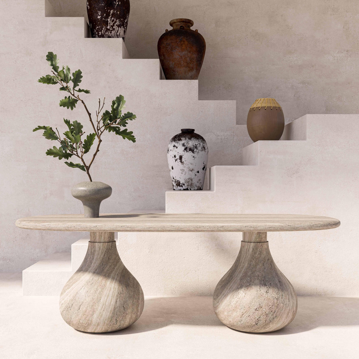 Smooch 87" Concrete Indoor / Outdoor Dining Table