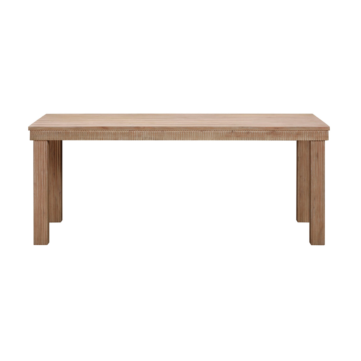 Cassie Natural Outdoor Rectangular Dining Table (75"-108")