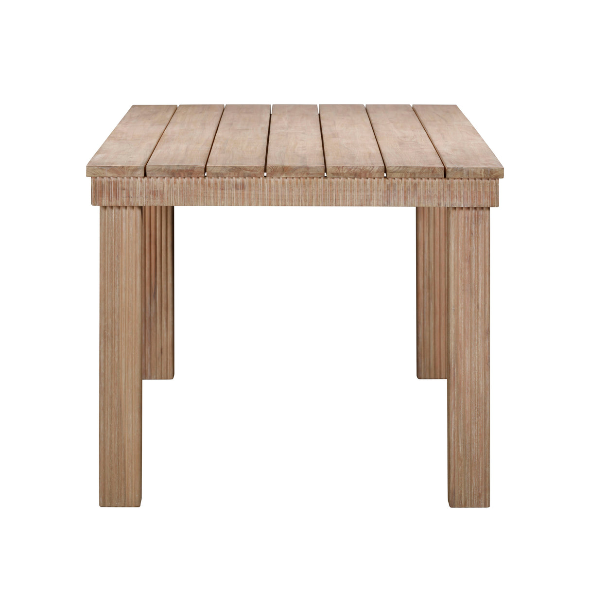 Cassie Natural Outdoor Rectangular Dining Table (75"-108")