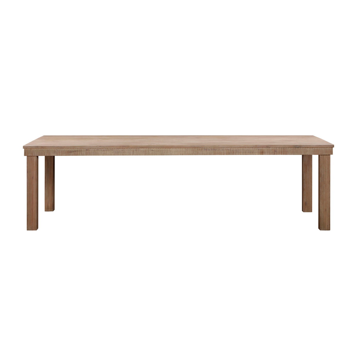 Cassie Natural Outdoor Rectangular Dining Table (75"-108")