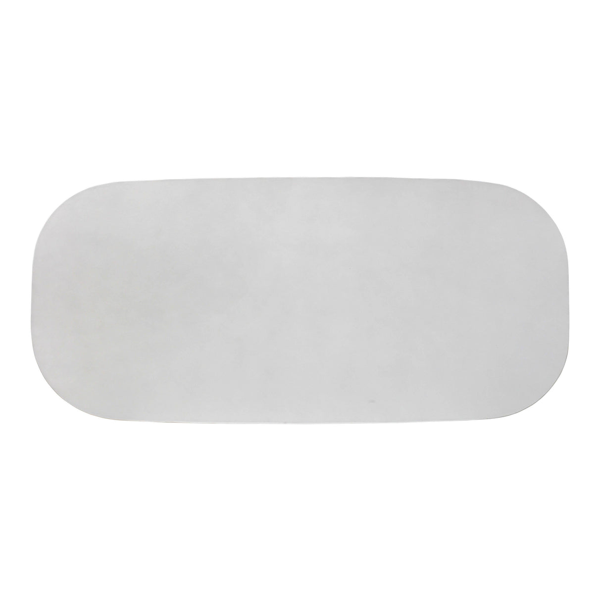 Margot 83" Light Grey Faux Plaster Indoor / Outdoor Concrete Oval Dining Table
