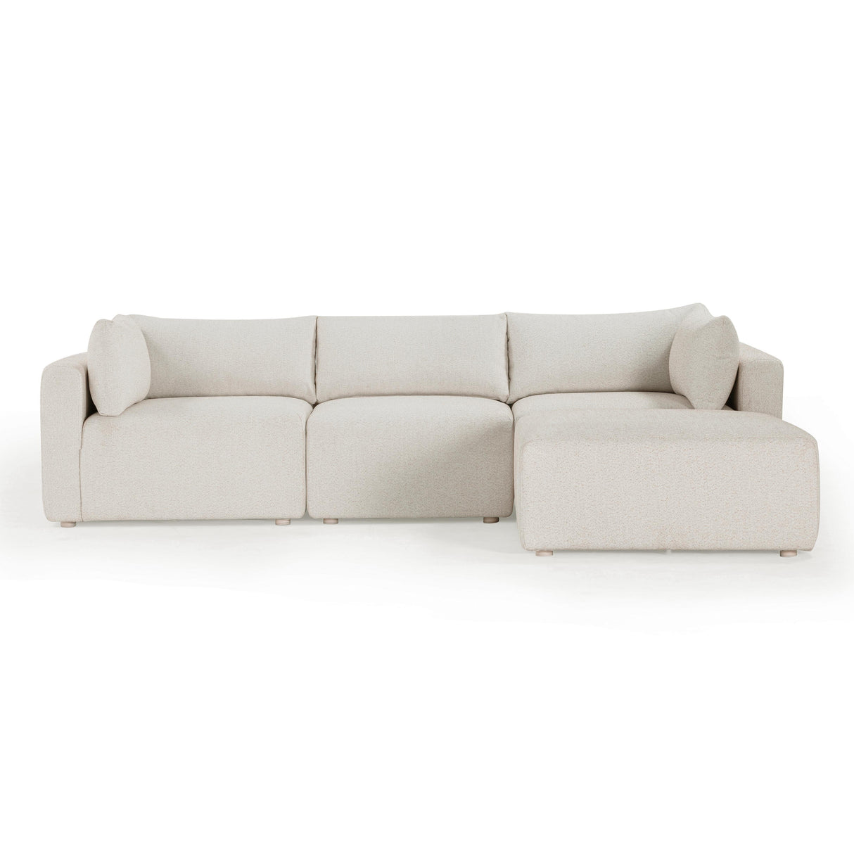 Hangover 4-Piece Cream Outdoor Modular Sectional