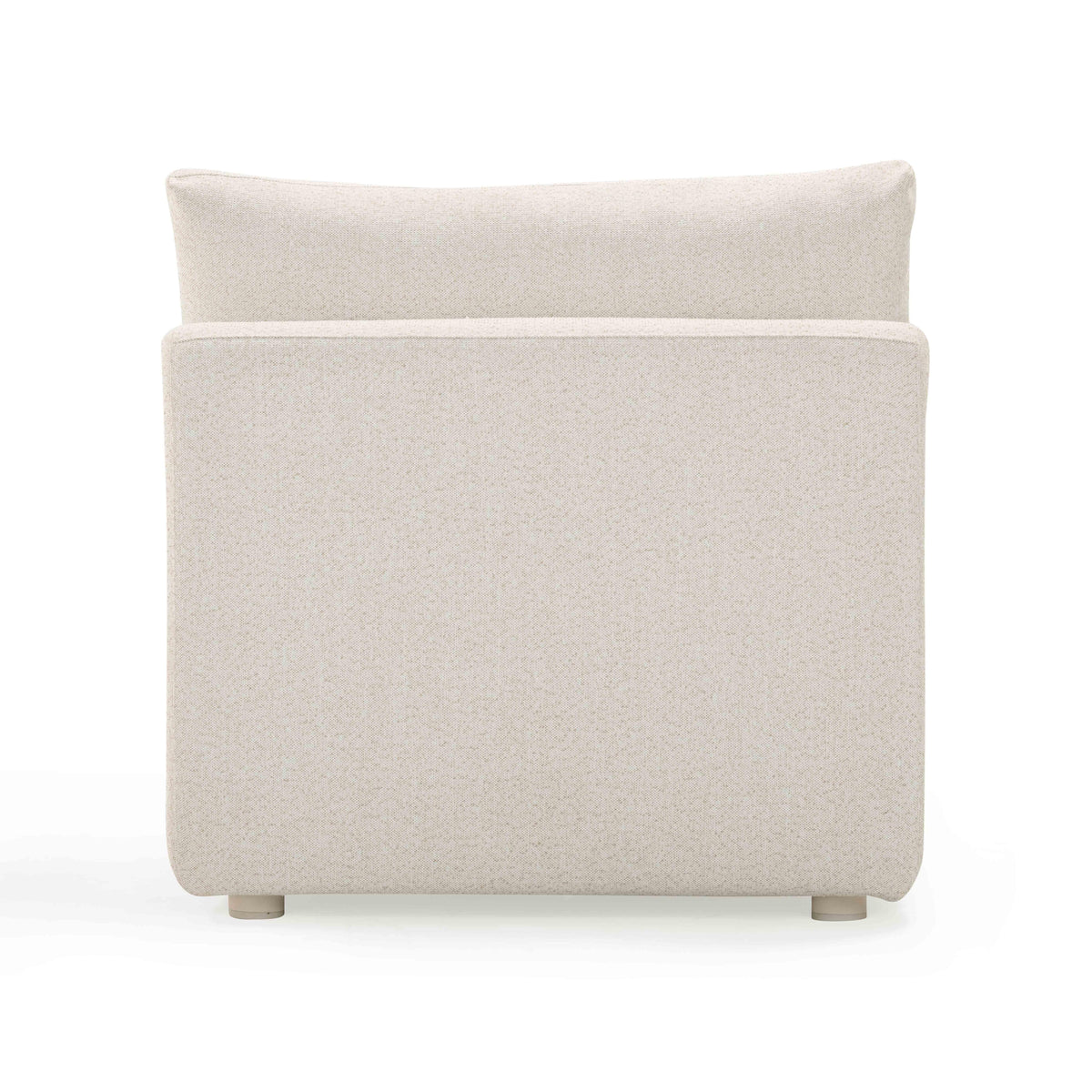 Hangover Cream Performance Fabric Outdoor Modular Armless Chair - View 5