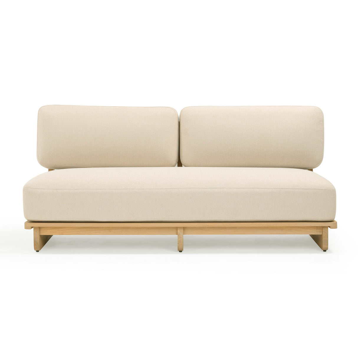 Reavan 67" Cream Outdoor Lounge Sofa