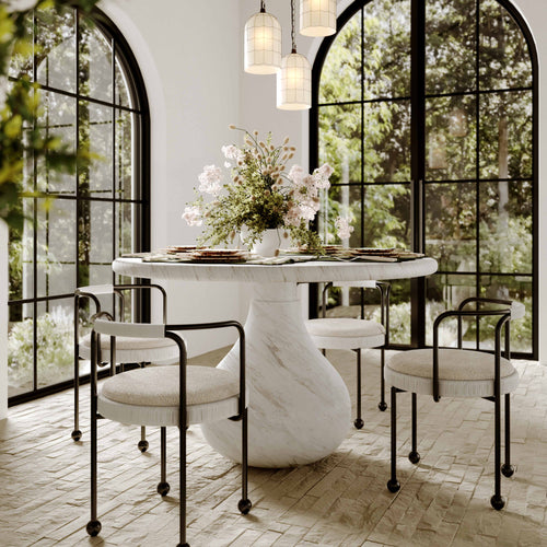 Smooch 47" Concrete Indoor / Outdoor Round Dining Table