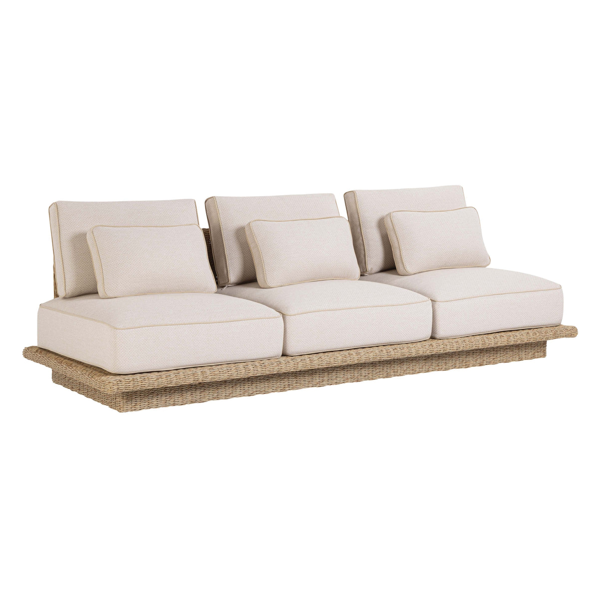 Mora Cream Outdoor Sofa (65"-96") - View 3