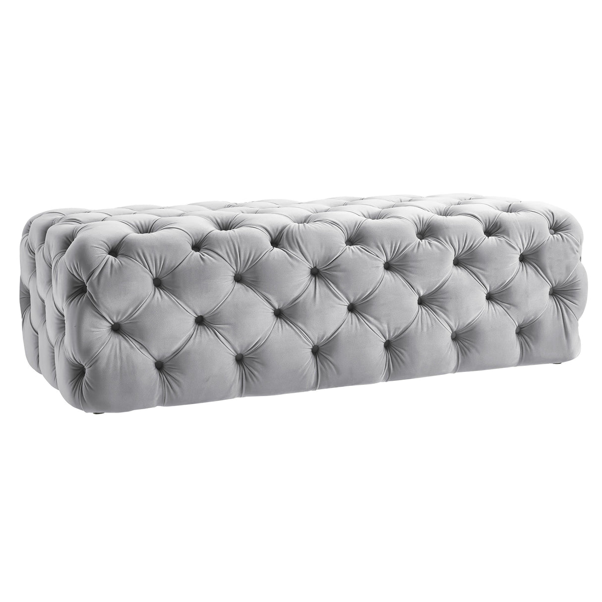 Kaylee 49" Velvet Ottoman