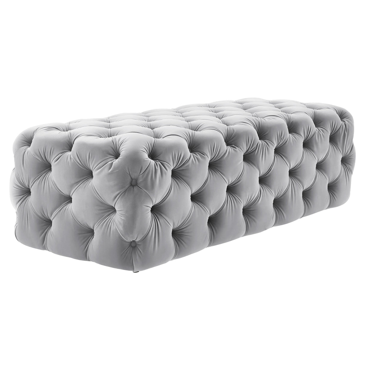 Kaylee 49" Velvet Ottoman