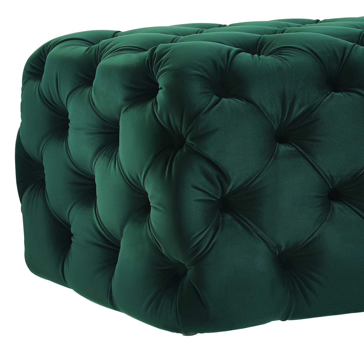 Kaylee 49" Velvet Ottoman