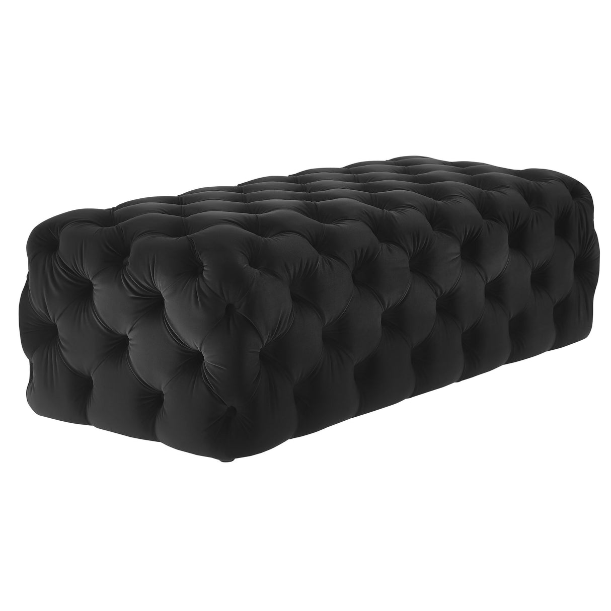 Kaylee 49" Velvet Ottoman