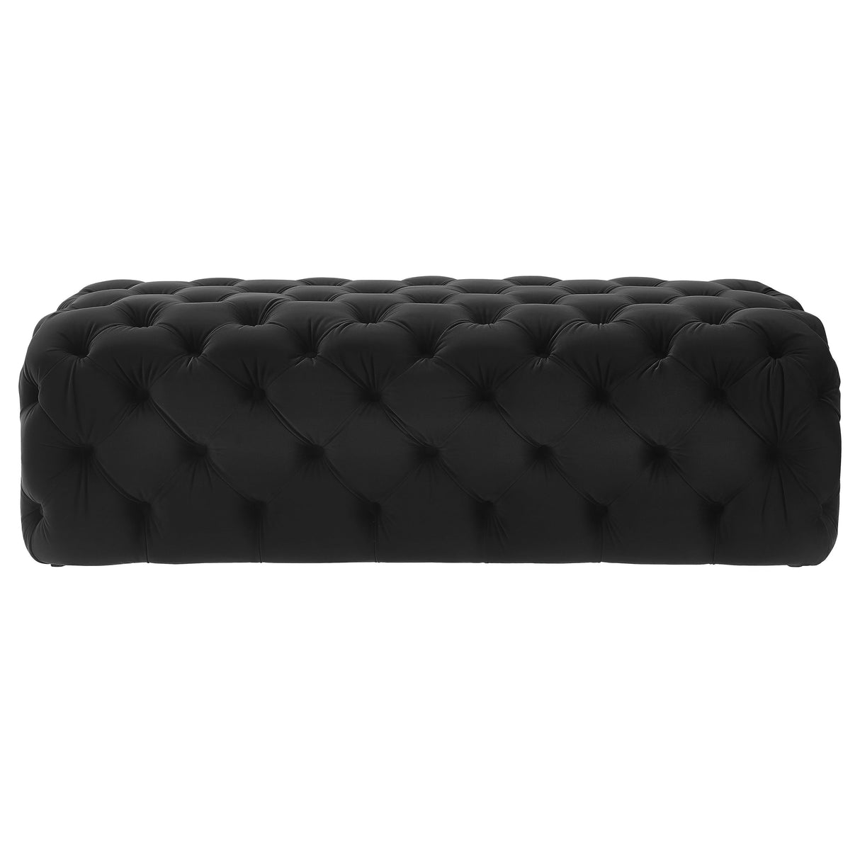 Kaylee 49" Velvet Ottoman