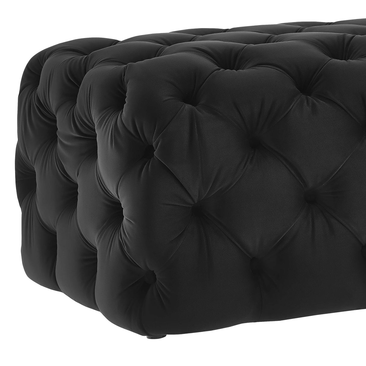 Kaylee 49" Velvet Ottoman