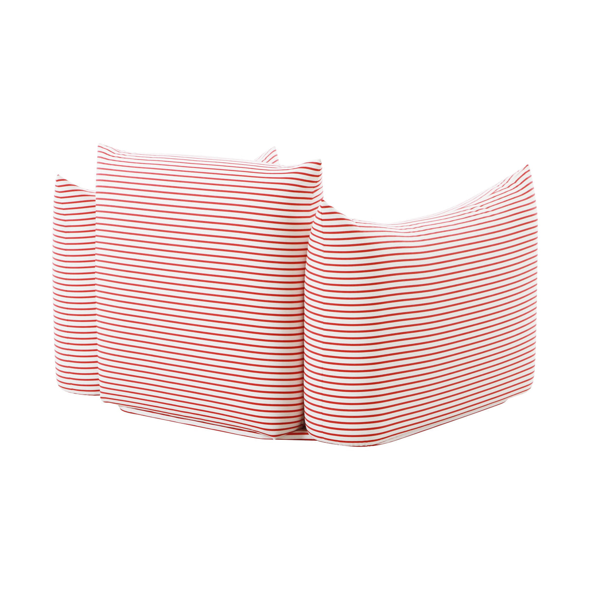 Saint Tropez Striped Stuffed Indoor / Outdoor Armchair