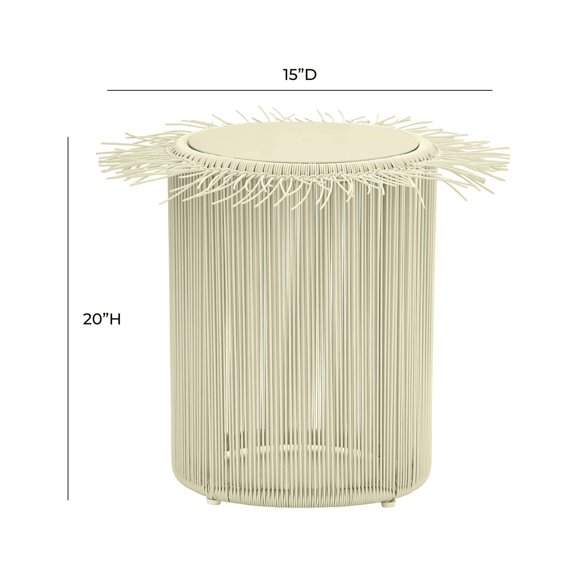 Rafa Outdoor Side Table - View 5