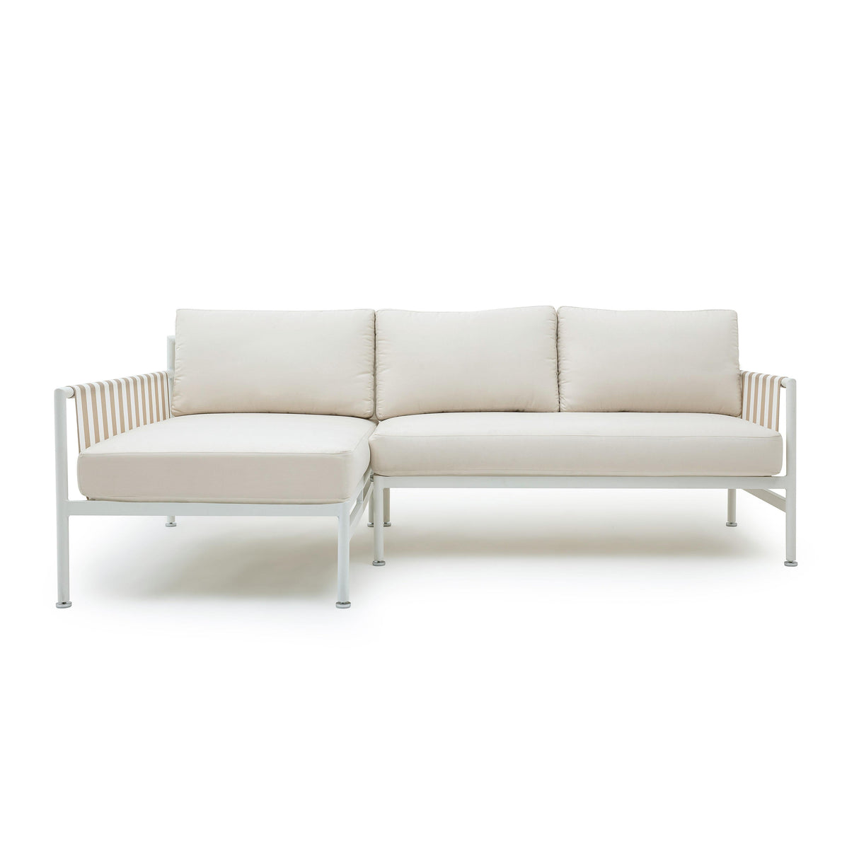 Dunes 2-Piece Cream Outdoor L-Shaped Sectional