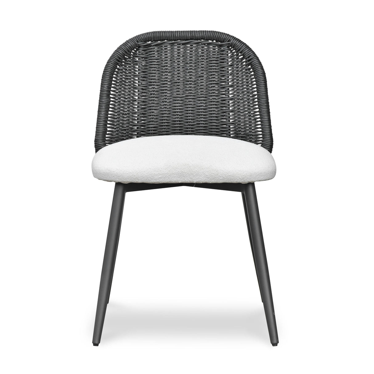 Alexa Rattan Performance Fabric Dining Chair
