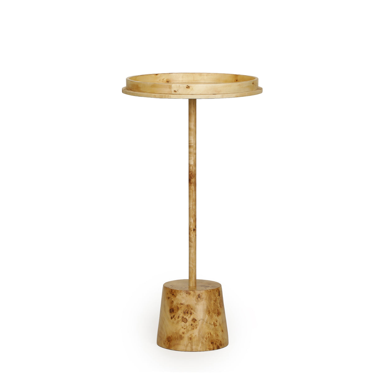 Destin Natural Burl Contract-Grade Side Table - View 1