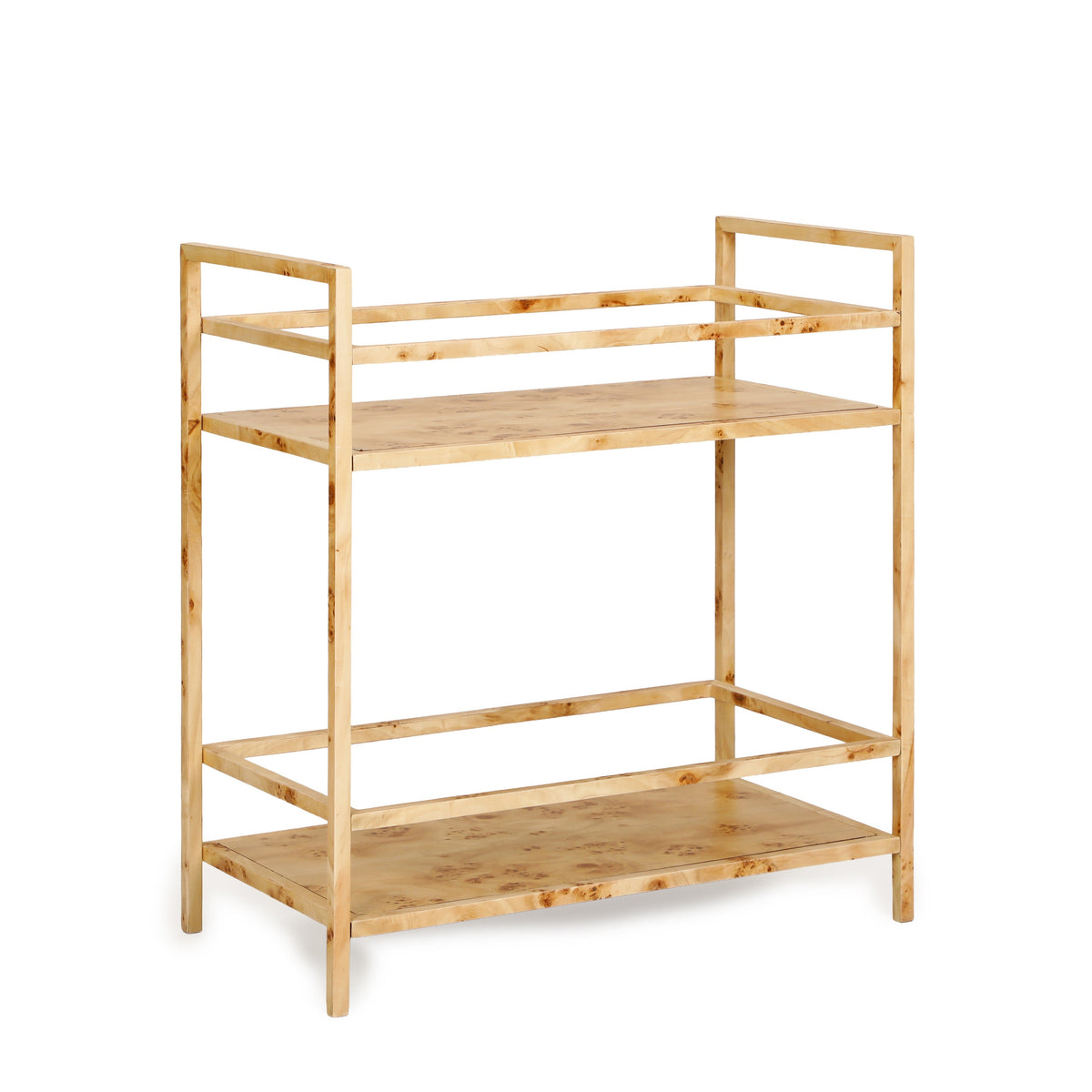 Destin Natural Burl Contract-Grade Bar Cart - View 1