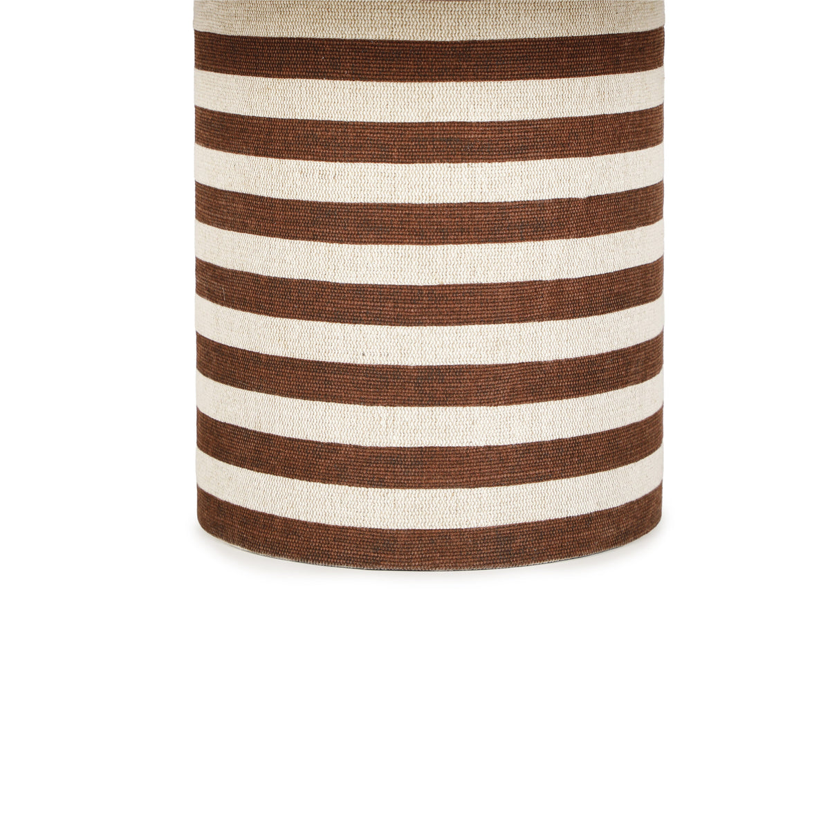 Lyra 30" Natural Striped Cotton Jute Contract-Grade Coffee Table - View 5