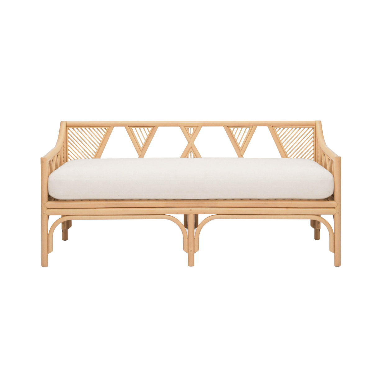 Jayla 54" Natural Rattan Bench