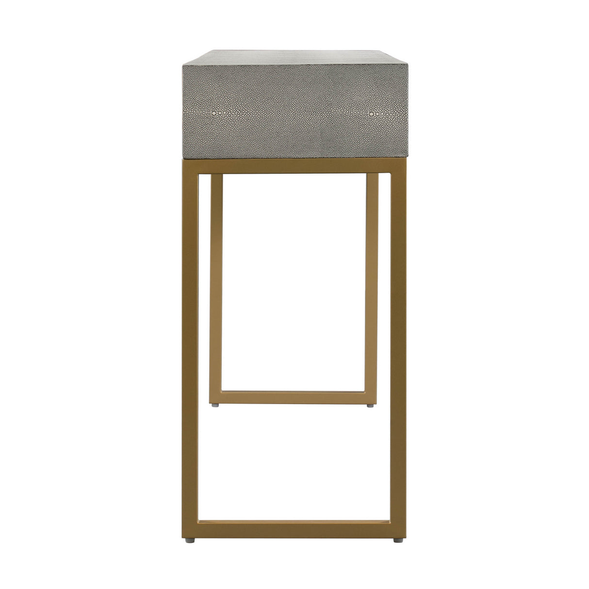 Pesce 59" Shagreen 3 Drawer Console Table