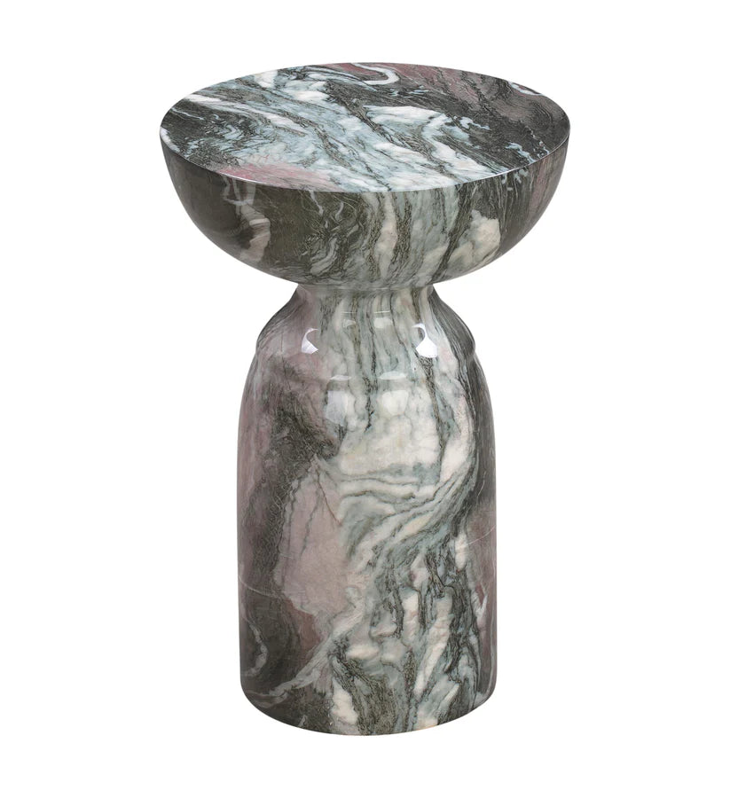 Rue Black Marble Side Table