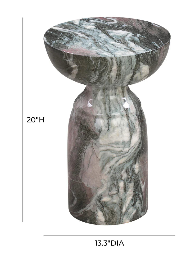 Rue Black Marble Side Table